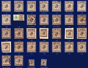 1929 SG436 1½d Purple-Brown PUC NCom7 G/Used All Imaged Choice of 32 Items katc - Imagen 1 de 35