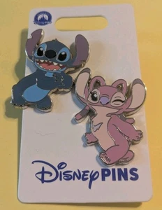 Neu Disney Parks Stitch & Angel 2 Pin Set  - Bild 1 von 2
