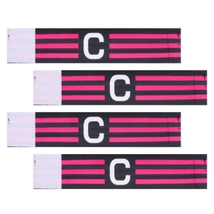 4pcs Captain Band - Team Sport Soccer Leader C Armband For Adults - Elastic - Picture 1 of 12