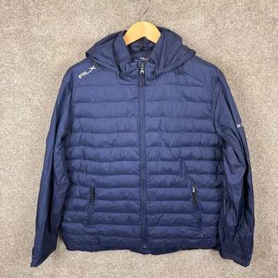 RLX Ralph Lauren Mens XXL Puffer Jacket Hooded Navy Water Resistant - Image 1 of 4