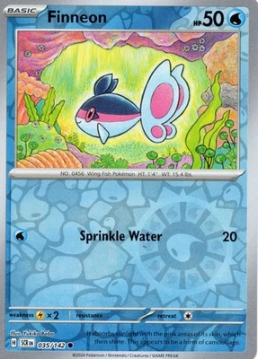 Finneon Reverse Holo Common SV07: Stellar Crown 035/142 NM - Image 1 of 2