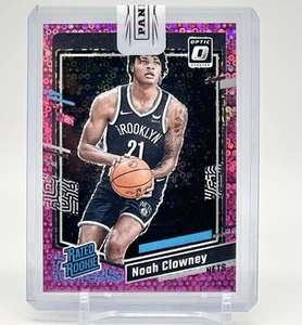 2023-24 Optic Fast Break Noah Clowney Rated Rookie Pink Disco /25 Sealed! Selten - Bild 1 von 2