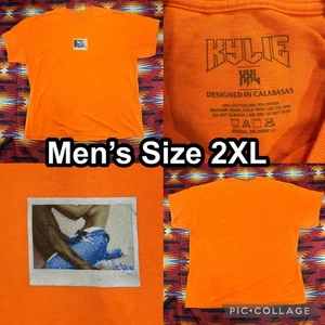 Official Kylie Jenner Orange T-Shirt Calabasas Made in USA Men’s Size 2XL - Picture 1 of 7