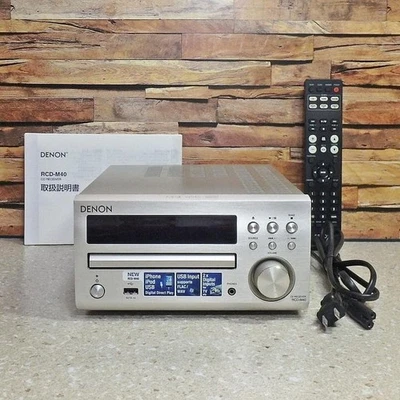 Denon RCD-M40 CD Receiver Premium Silver USB Bluetooth Network FullyFunction - Image 1 of 4
