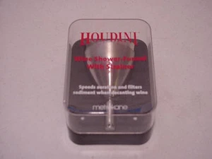 Houdini Wine Shower Funnel with Strainer Stainless Steel metrokane - Picture 1 of 5