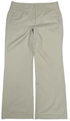 Pantalones de vestir J Crew Favorite Fit pierna acampanada para mujer (12) lino mezcla algodón beige Foto 1 de 4