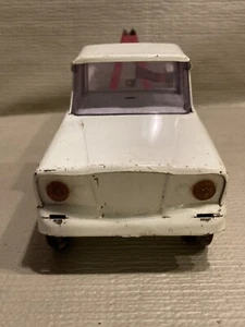 Vintage White Jeep Mini Tonka Wrecker Tow Truck 9" - Missing Pieces!! - Picture 1 of 14