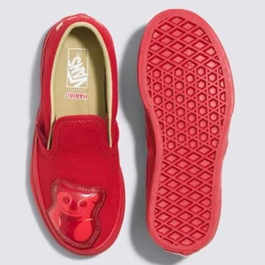 Vans x Haribo Kinder Sneaker Gr. 3 rot klassische Slipper Schuhe geprägt Gummibärchen - Bild 1 von 10