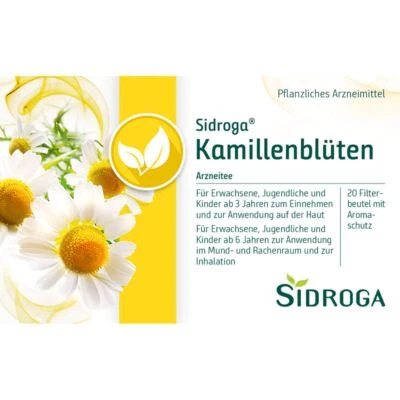 SIDROGA GESELLSCHAFT FÜR GESUNDHEITSPRODUKTE MBH SIDROGA Kamillenblüten Tee Filterbeutel 30 g PZN01884828