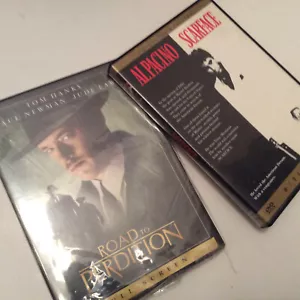 GET 2 CLASSIC CRIME MOVIE DVDs: "SCARFACE" & "ROAD TO PERDITION" RARELY WATCHED! - Bild 1 von 6