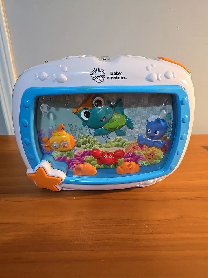 BABY EINSTEIN SEA DREAMS SLEEP SOOTHER MUSIC CRIB  TOY FISH TANK AQUARIUM TESTED - Image 1 of 4