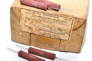 4x Draht-Widerstand von RFT Typ TGL200-8041, 15 Ω / 18 W, Resistor, DDR, NOS - Picture 1 of 6