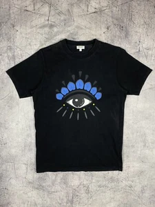 Kenzo Paris Luxury Big Logo Short Sleeve Tee Shirt Size S Black - Bild 1 von 10