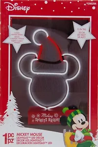 Disney Topolino si illumina design vintage LightGlo decorazione led nuovo con scatola - Foto 1 di 1