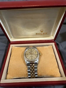 Rolex Datejust 16013 36MM Jubilee Bracelet with Champagne Tapestry Dial - Picture 1 of 13