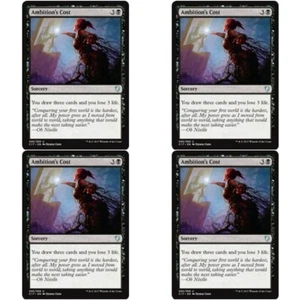 4 x AMBITION'S COST NM Commander 2017 mtg Black - Sorcery Unc - Picture 1 of 1