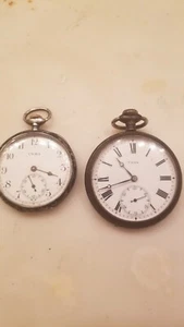 Two VINTAGE CYMA  SWISS POCKET WATCH One Is Working One Needs Repair - Picture 1 of 13