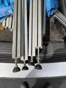 80/20 4040T slot channel used, 9 pcsx32.75&4pcsx 12.5" w/legs &some connectors - Picture 1 of 4