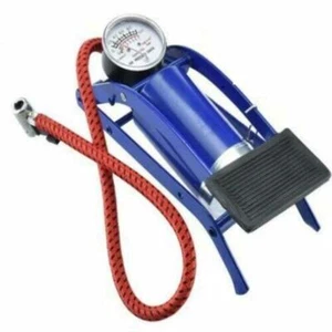 Fußpumpe Reifen Luftpumpe KFZ Pumpe Fahrradpumpe Autopumpe Standpumpe Manometer - Bild 1 von 9