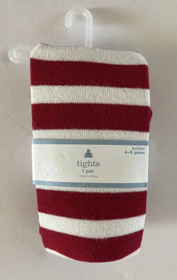 Medias inferiores de oso a rayas rojas y blancas Baby GAP talla 4-5 4T-5T nuevas con etiquetas Foto 1 de 1