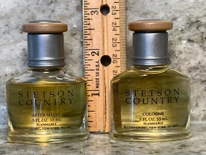 Vintage Stetson Country Kölnisch Wasser & After Shave 2-teiliges Set je 0,5 Unzen - Bild 1 von 7