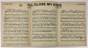 I'll Close My Eyes Klavier Noten 1945 von Bob Morse World Wide Music Co - Bild 1 von 5