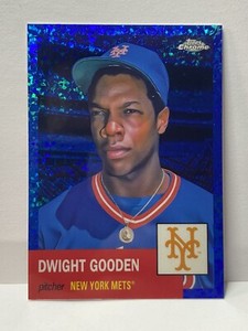 2022 Topps Chrome Platinum #10 Dwight Gooden Blue Mini Diamond 098/199