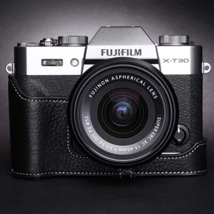 Handmade Leather Camera Half Cover Protection Case Base For Fujifilm X-T30 ii - Picture 1 of 19