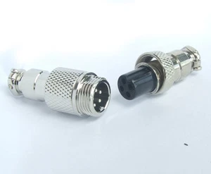 10 set GX12 4-pin Aviation Plug 12mm Male / Female Panel Chassis Metal Connector - Picture 1 of 2