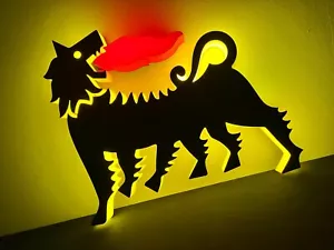 Eni Insegna targa luminosa lighted sign vintage castrol led logo agip - Foto 1 di 8