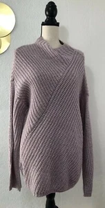 WILLIAM RAST Robbin Ribbed Mock Neck Sweater Women JR Size XXL NEW - Picture 1 of 8