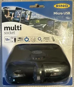 Ring 2 RMS14 12V Multi-Socket With Micro USB & Switches Adaptor Flat Mount - Picture 1 of 2
