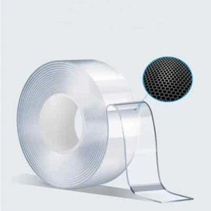 Doppelseitiges Klebeband Transparent Nano Band Tape extra stark 2cm x 300cm - Bild 1 von 5