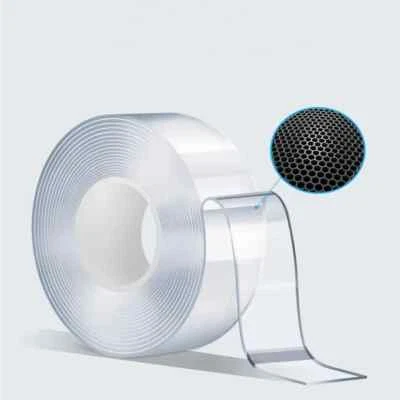 SHX Doppelseitiges Klebeband Transparent Nano Band Tape extra stark 2cm x 300cm