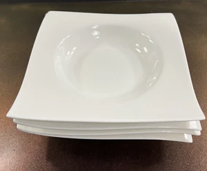 4 Maxwell & Williams White Basics Motion Soup Bowls 8.5" - Picture 1 of 8