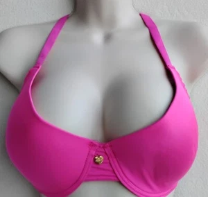 Juicy Couture Bra 40C Pink Lined Underwire Back Closure - Imagen 1 de 7