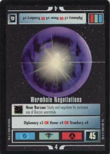 Star Trek CCG 1E Reflections WORMHOLE NEGOTIATIONS NM/MINT - Picture 1 of 1