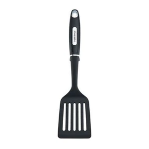 Professional Nylon Slotted Kitchen Spatula/Turner with Black Handle - Picture 1 of 8