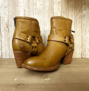 Frye Tabitha Harness Leather Booties Women's Sz 5.5 New - Picture 1 of 15