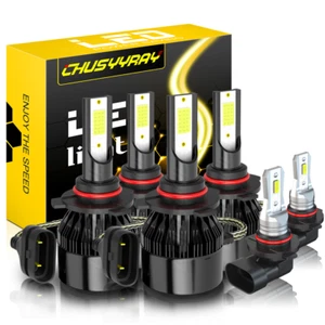 For Cadillac CTS 2003 2004 2005 2006 2007 LED Headlight + Fog Lights Bulbs Combo - Picture 1 of 9