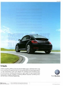 2011 PRINT AD - VOLKSWAGEN VW BEETLE AD - IT'S BACK ---- THE ALL - NEW BEETLE - Picture 1 of 1