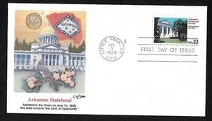 #2167 22c Arkansas - 150th Anniv. -Old State House- Fleetwood FDC  - Picture 1 of 2