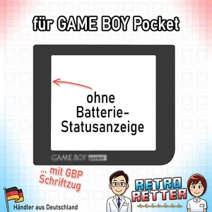 Pantalla de disco para GameBoy Pocket - gris oscuro - sin indicador de batería - GBP - Imagen 1 de 2