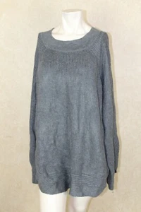 H. One NUEVO Mujer Suéter Mangas Largas ACANALADO Gris JERSEY Talla XL Nuevo con Etiquetas _ R9D3 - Imagen 1 de 4