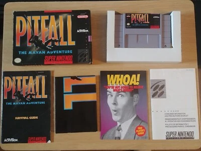 Pitfall The Mayan Adventure (Super Nintendo Entertainment System 1994) CIB Works - Image 1 of 4