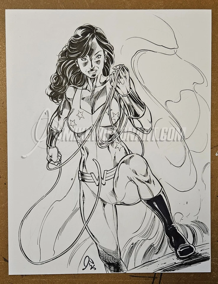 DC Comics Wonder Girl Donna Troy Teen Titans - mikewilsonart (#210) - Imagem 1 de 1