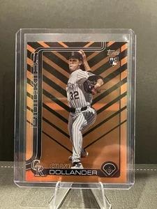 2025 Topps Update Series Chase Dollander #US151 Rookie Holiday Foil Rockies - Bild 1 von 2