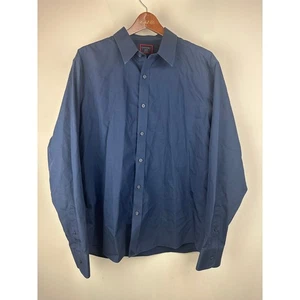 UNTUCKit Button Up Hemd Herren XL faltenfrei Regular Fit Blau Langarm - Bild 1 von 8