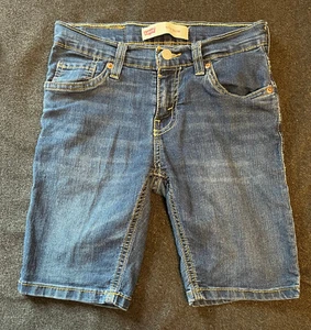 Boys Levi’s Jean Shorts 511 Slim Stretch Size 8 - 24" Waist - 8" inseam - Picture 1 of 2