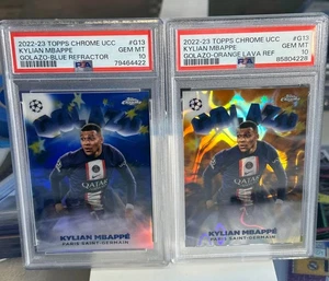 2022-23 Topps Chrome UCC Kylian Mbappe Golazo PSA 10 SP lot. /25, /150. 2 Cards! - Picture 1 of 2